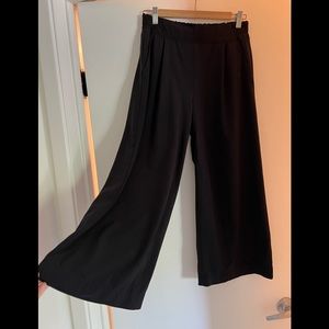 Athleta Wide Leg Brooklyn Crop Pant Navy 4